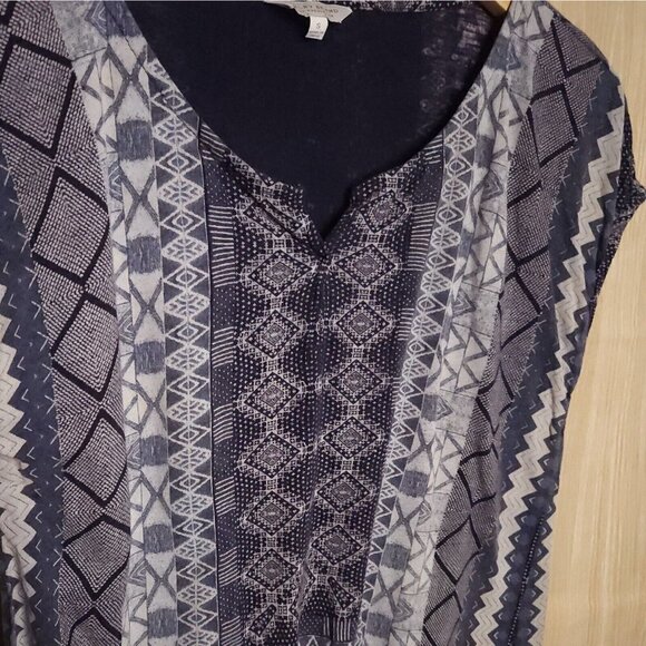 Lucky Brand Blue Knit Sleeveless Top Small - Picture 3 of 7